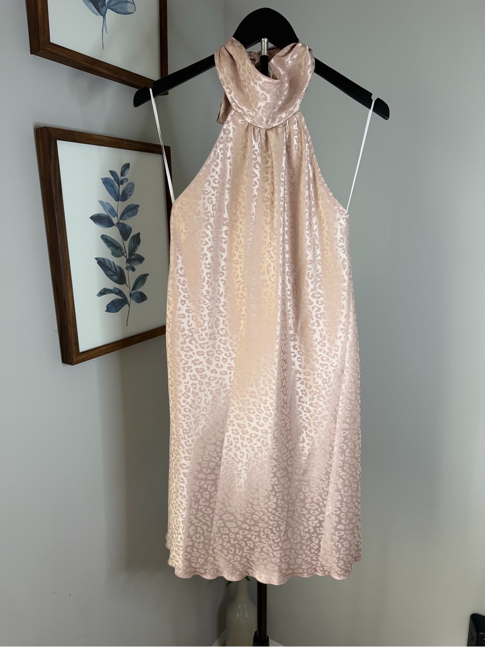 Bebe Rose Pink Jacquard Dress - XS